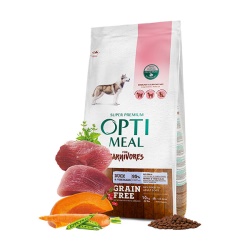 Optimeal Süper Premium Ördekli-Sebzeli Tüm Irk Yetişkin Tahılsız Köpek Maması 10 Kg