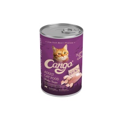 Cango Parça Etli Yetişkin Kedi Konserve Çeşitleri 415Gr x 24 Adet
