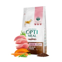 Optimeal Süper Premium Hindili-Sebzeli Tüm Irk Yetişkin Tahılsız Köpek Maması 10 Kg