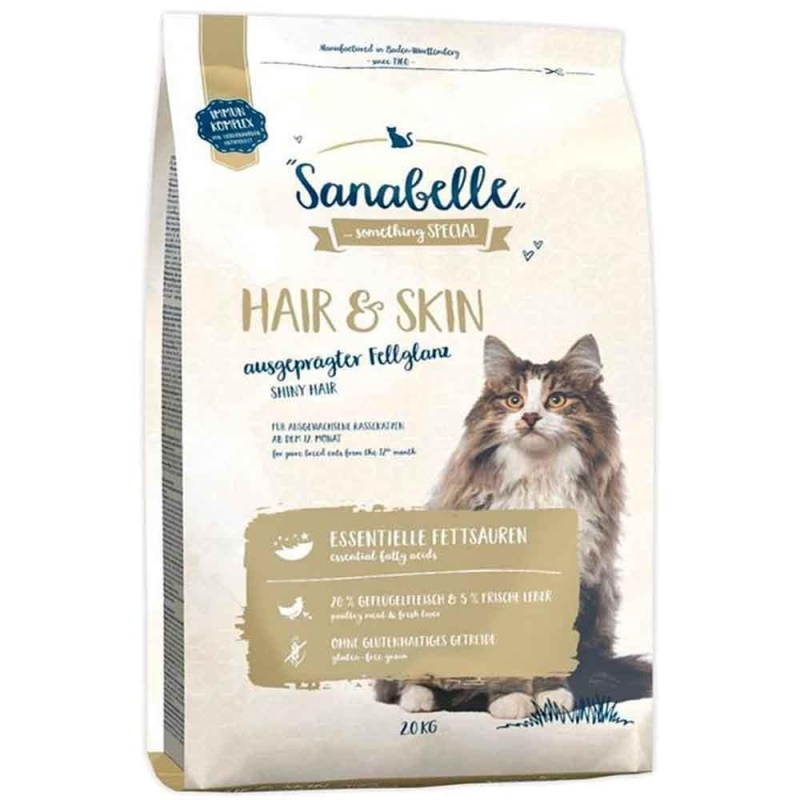 Sanabelle Hair Skin Deri ve Tüy Sağlığı için Kedi Maması 10 Kg