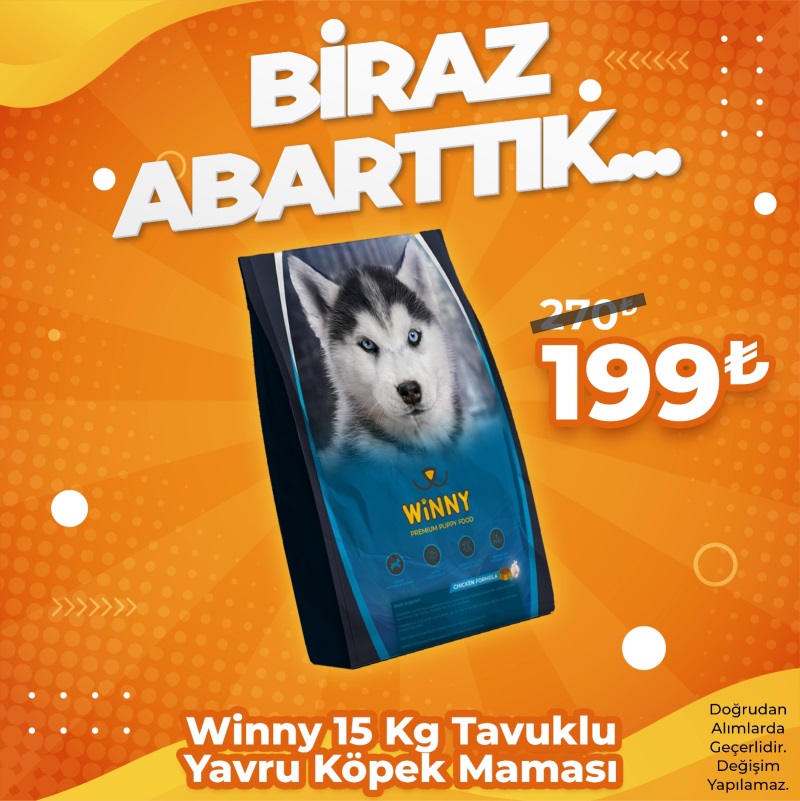 Winny Premium Puppy 15 Kg Yavru Köpek Maması