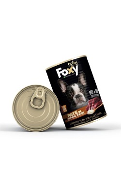 Foxy Ezme Yetişkin Köpek Sığır Etli Konserve 400 Gr X 24 Adet