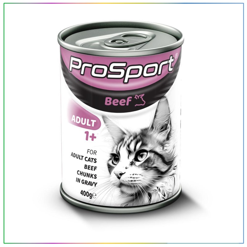 Prosport Chunk Sığır Etli Yetişkin Kedi Konservesi 400 gr x 24 Adet