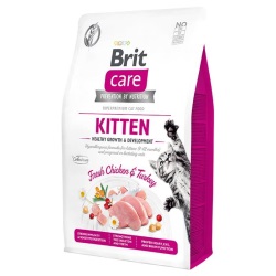 Brit Care Hypo-Allergenic Sağlıklı Büyüme için Tavuklu ve Hindili Tahılsız Yavru Kedi Maması 7kg