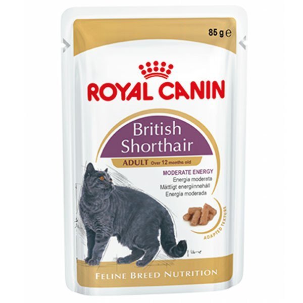 Royal Canin British Shorthair Adult Pouch Yetişkin Kedi Konservesi 85 Gr