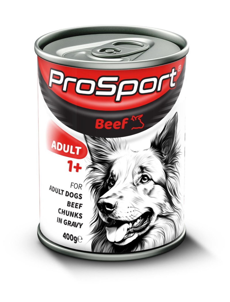 Prosport Chunk Biftekli Yetişkin Köpek Konservesi 400 gr x 24 Adet