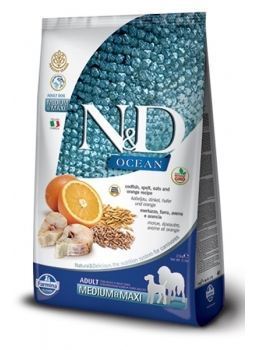 N-D Ocean Düşük Tahıllı Balıklı Ve Portakallı Yetişkin Köpek Maması 12 Kg