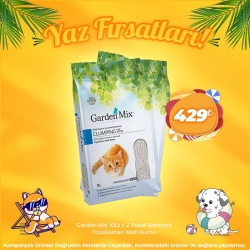 Garden Mix Bentonit Topaklanan Kedi Kumu 2 x 10 Lt