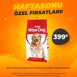 Wise Dog Kuzu Etli Pirinçli Yetişkin Köpek Maması 15 Kg (Haftasonu Özel)