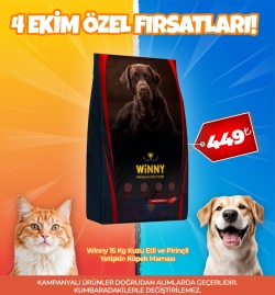 Winny 15 Kg Kuzu Etli ve Pirinçli Yetişkin Köpek Maması (4 Ekim Özel)