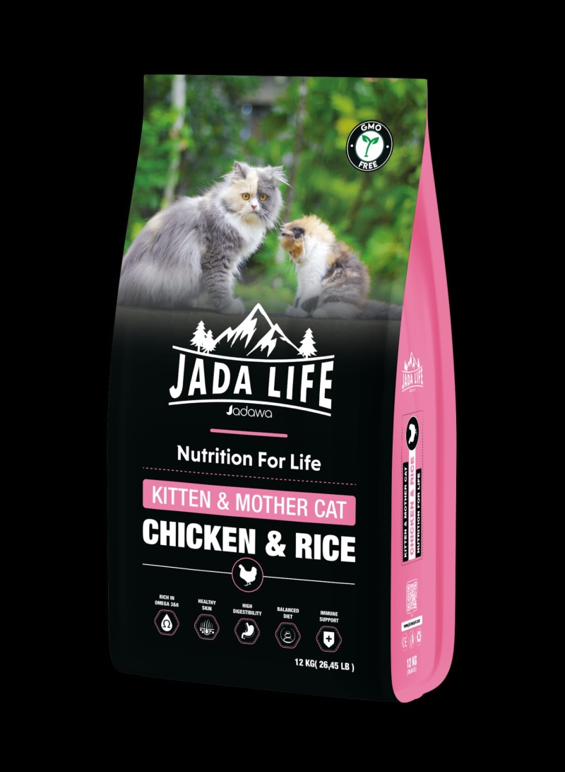 Jada Life Premium Kitten Mother Tavuklu Yavru ve Anne Kedi Maması 12 Kg