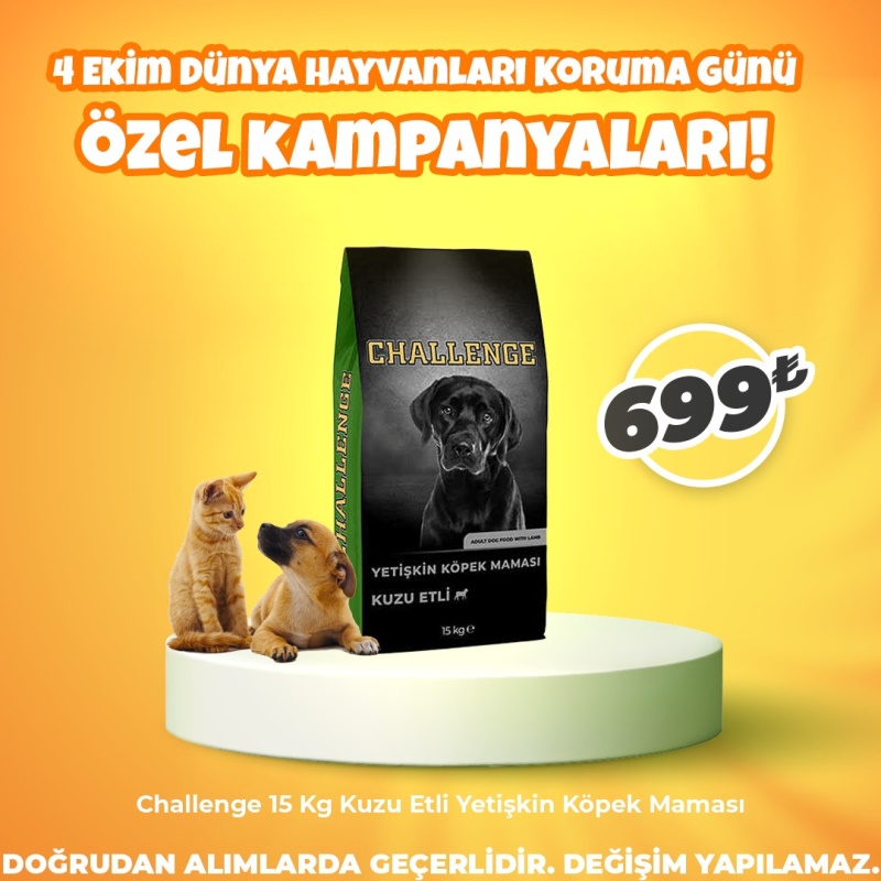 Challenge 15 Kg Kuzu Etli Yetişkin Köpek Maması