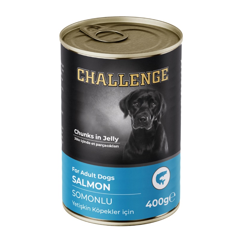 Challenge Somonlu Yetişkin Köpek Konservesi 400 gr x 24 Adet