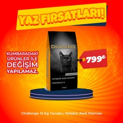 Challenge Tavuklu Yetişkin Kedi Maması 15 Kg (Hafta sonu Özel)
