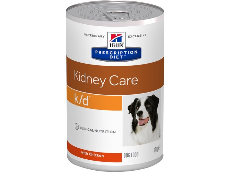 Hills Prescription Diet Dog k d  Kidney Care Chicken Konserve 370g