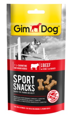 GimDog Sportsnacks Beef - Sığır etli Ödül Tableti 60 gr