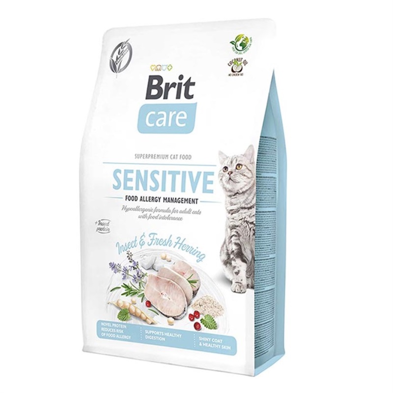 Brit Care Sensitive Hypo-Allergenic Böcek Proteinli Tahılsız Yetişkin Kedi Maması 2kg