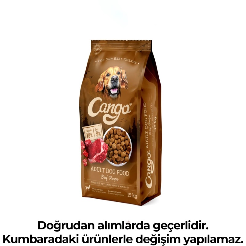 Cango Biftekli Yetişkin Köpek Maması 15 Kg