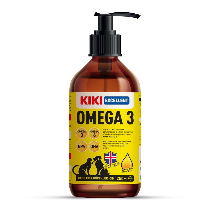 KIKI Excellent Kedi & Köpek Omega 3 250 ml.