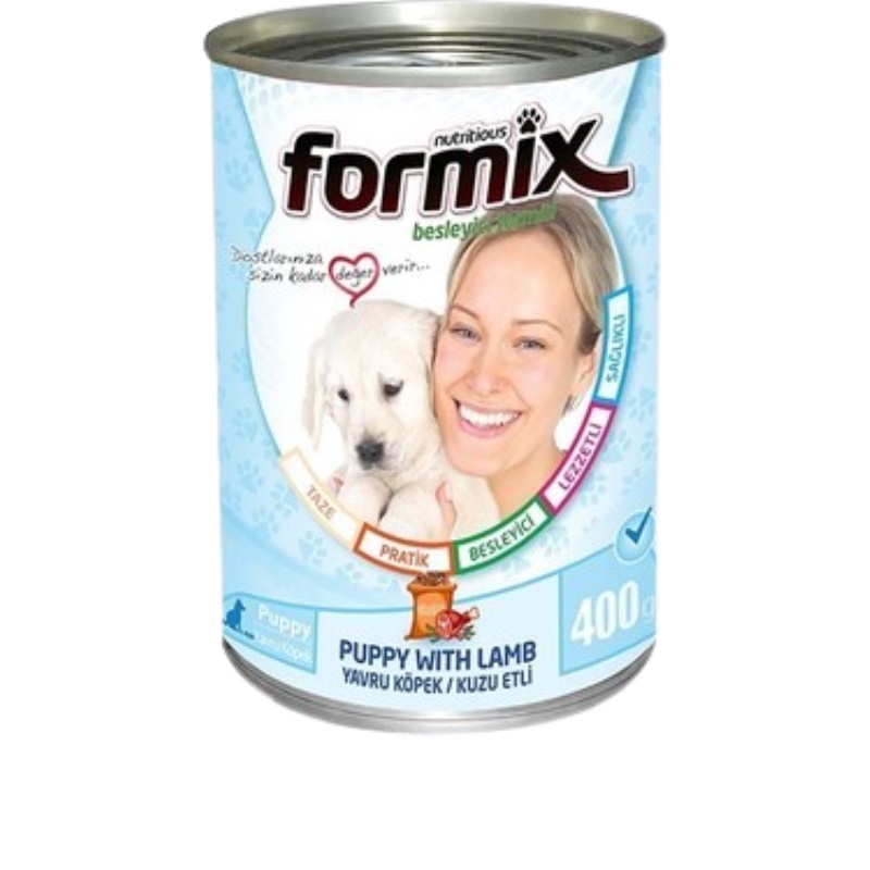 Formix Kuzu Parça Etli Yavru Köpek Konservesi 400gr x 24 Adet