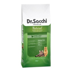Dr.Sacchi Premium Natural Kuzulu Ve Pirinçli Yetişkin Kedi Mamasi 15kg