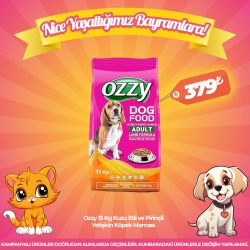 Ozzy 15 Kg Kuzu Etli ve Pirinçli Yetişkin Köpek Maması