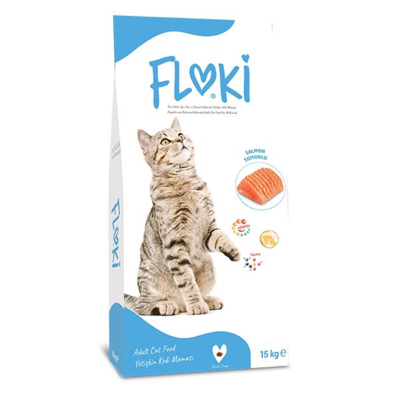 Floki Yetişkin Kedi Maması Somonlu 15 kg