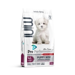 Pro Performance Ultra Premium Mini Puppy Kuzulu ve Yabanmersinli Küçük Irk Yavru Köpek Maması 7KG