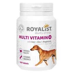 Royalist Multivitamin Köpekler İçin Mineral Katkılı Genel Sağlık Destekleyici Tablet 150 Adet