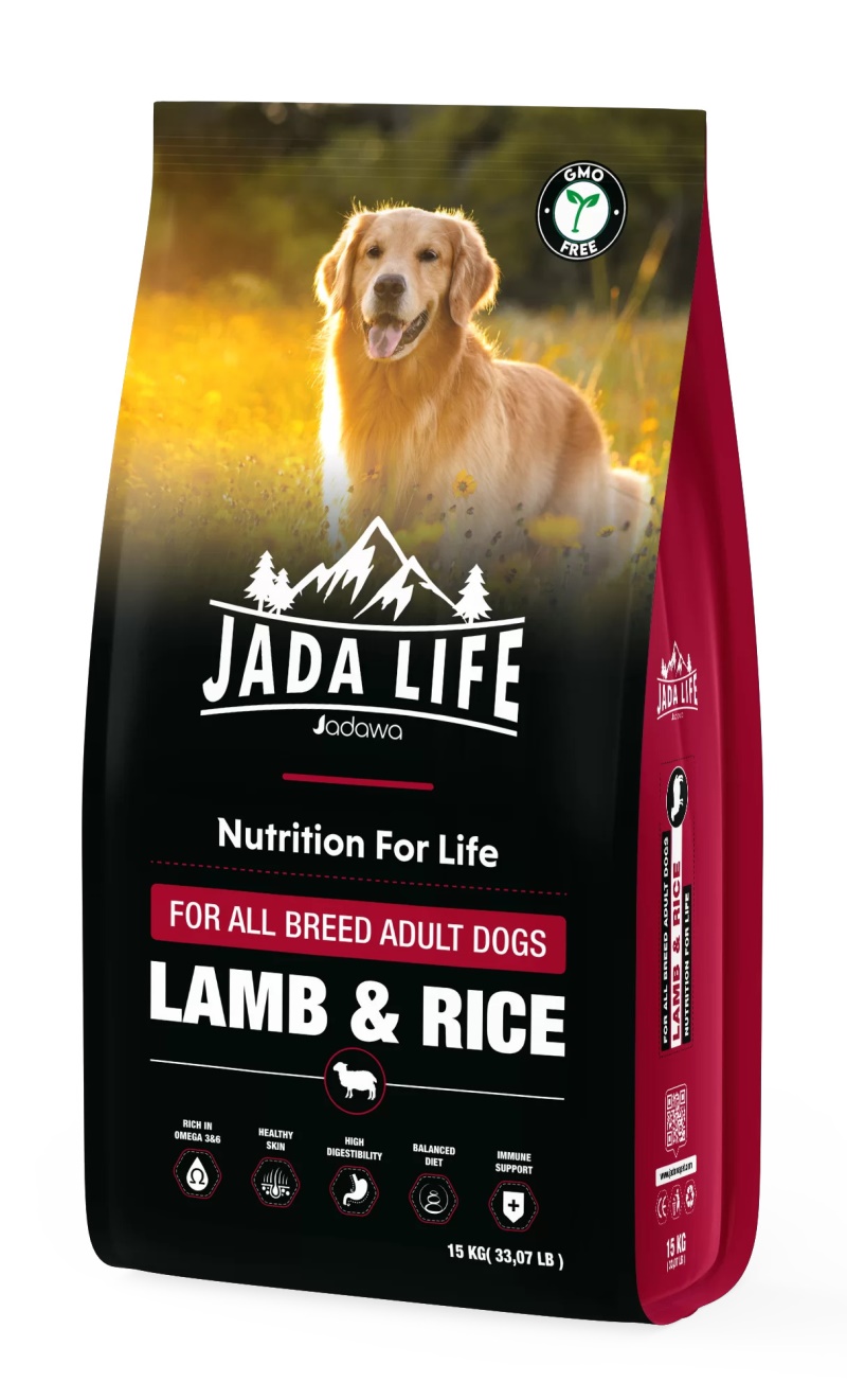 Jada Life Kuzu ve Pirinçli Yetişkin Köpek Maması 15 KG