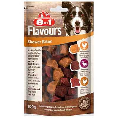 8in1 Flavours Skewer Bites Kuşbaşı Dilimli Çiğneme Köpek Ödülü 100 Gr