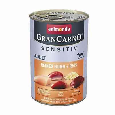 Animonda GranCarno Sensitive Tavuklu ve Pirinçli Yetişkin Köpek Konservesi 400 Gr