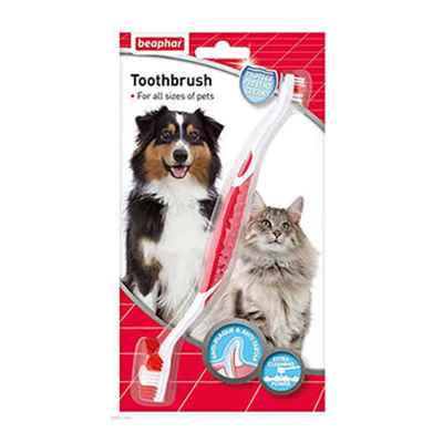 Beaphar Çift Taraflı Kedi Köpek Diş Fırçası
