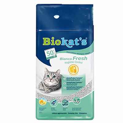 Biokats Bianco Fresh Bentonit Topaklanan Kedi Kumu 10 Lt
