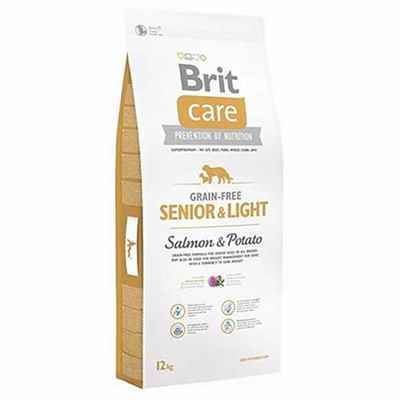 Brit Care Skin Coat Senior Light Somonlu Tahılsız Light Yaşlı Köpek Maması 12 Kg
