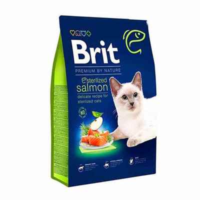 Brit Premium By Nature Sterilised Somonlu Kısırlaştırılmış Kedi Maması 8 Kg