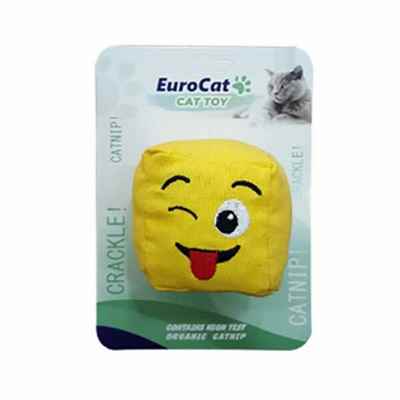 EuroCat Dil Çıkaran Smiley Küp Kedi Oyuncağı