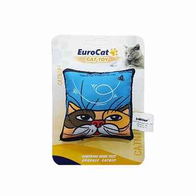 EuroCat Mavi Yastık Kedi Oyuncağı 8 Cm