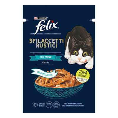 Felix Pouch Tasty Shreds Ton Balıklı Lezzetli Et Dilimleri Yetişkin Kedi Konservesi 26 Adet 80 Gr