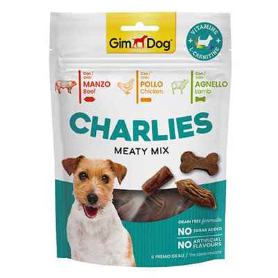 GimDog Charlies Meaty Mix Karışık Etli Tahılsız ve Şekersiz Köpek Ödülü 70 Gr
