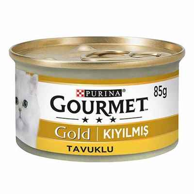 Gourmet Gold Kıyılmış Tavuklu Yetişkin Kedi Konservesi 6 Adet 85 Gr
