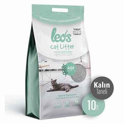 Leos Cat Litter Doğal Bentonit Kalın Taneli Kedi Kumu 2x10 Lt