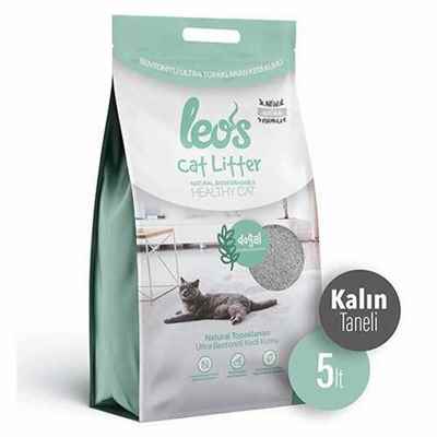 Leos Cat Litter Doğal Bentonit Kalın Taneli Kedi Kumu 2x5 Lt