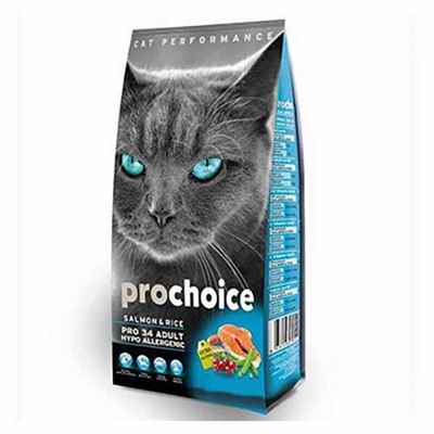 Pro Choice Pro 34 Somonlu ve Pirinçli Yetişkin Kedi Maması 2 Kg