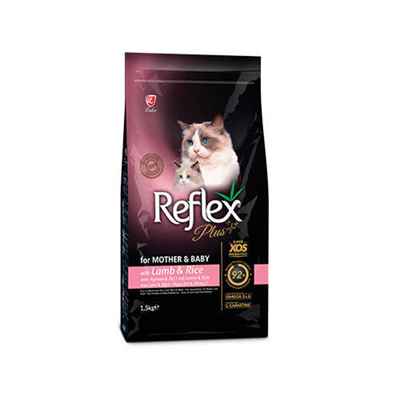 Reflex Plus Mother&Baby Kuzulu ve Pirinçli Yavru Kedi Maması 1,5 Kg