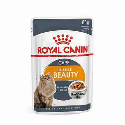 Royal Canin Intense Beauty Gravy Pouch Yetişkin Kedi Konservesi 12 Adet 85 Gr