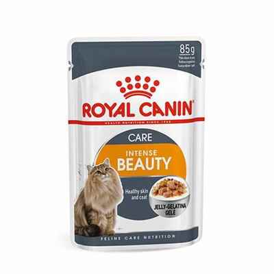 Royal Canin İntense Beauty Jelly Pouch Yetişkin Kedi Konservesi 12 Adet 85 Gr
