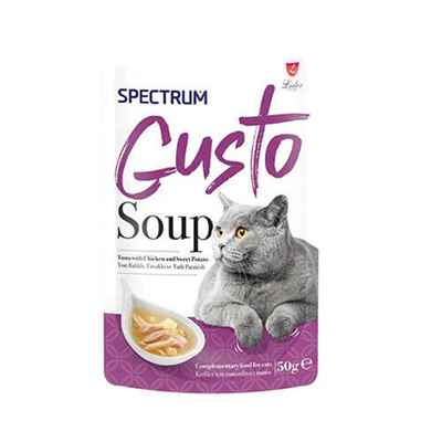 Spectrum Gusto Ton Balıklı Tavuklu ve Balkabaklı  Kedi Çorbası 50 Gr