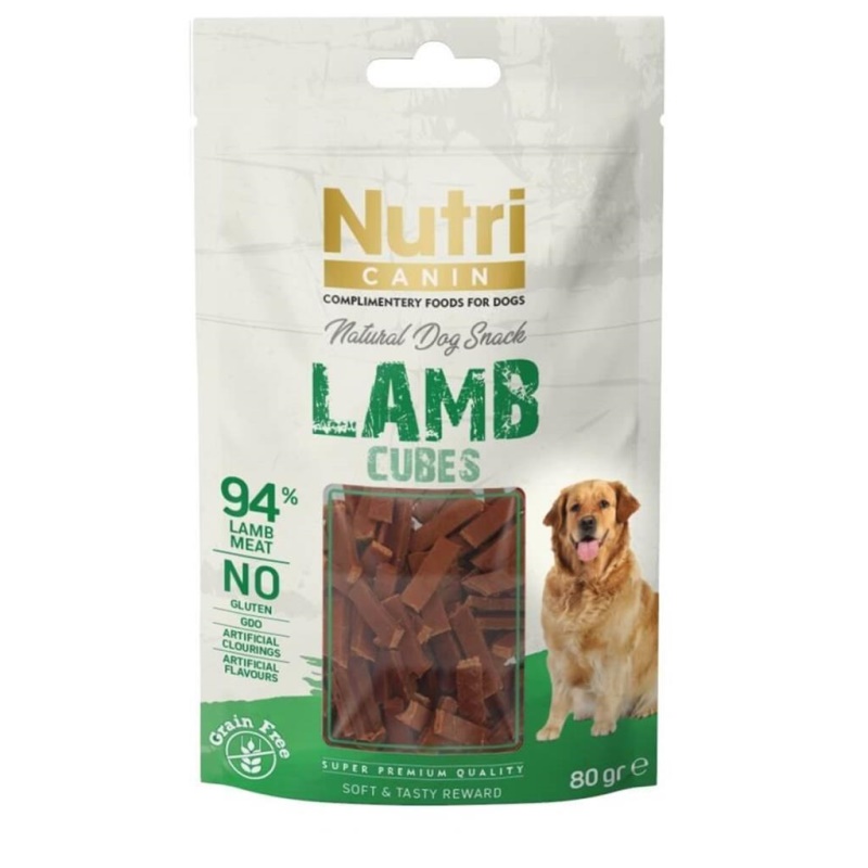 Nutri Canin Lamb Cubes Snack Köpek Ödülü 80