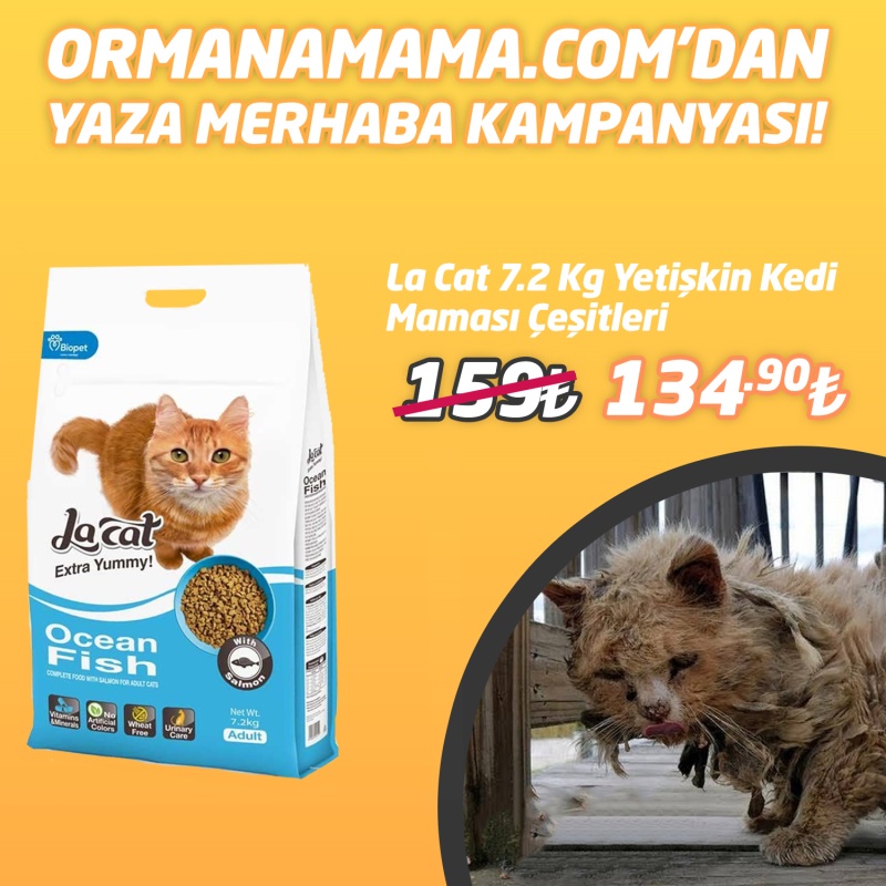 La Cat Mix Karışık Etli Yetişkin Kedi Maması 7.2 Kg